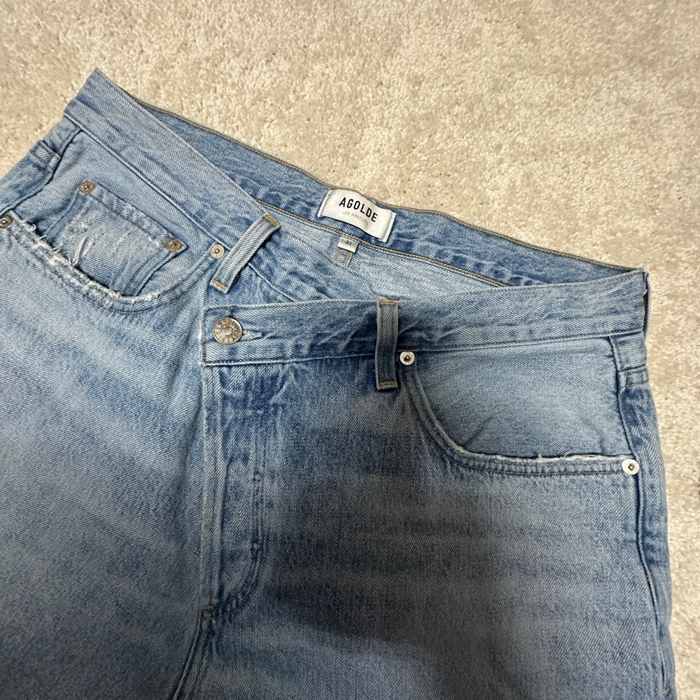Agolde Light Blue Flare & Wide Leg Jeans
